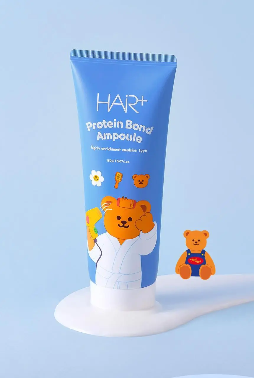 [노워시/손상케어] 헤어플러스 단백질 본드 앰플 에센스 150ml 위글위글 한정기획(+파우치 증정) 상세페이지 17